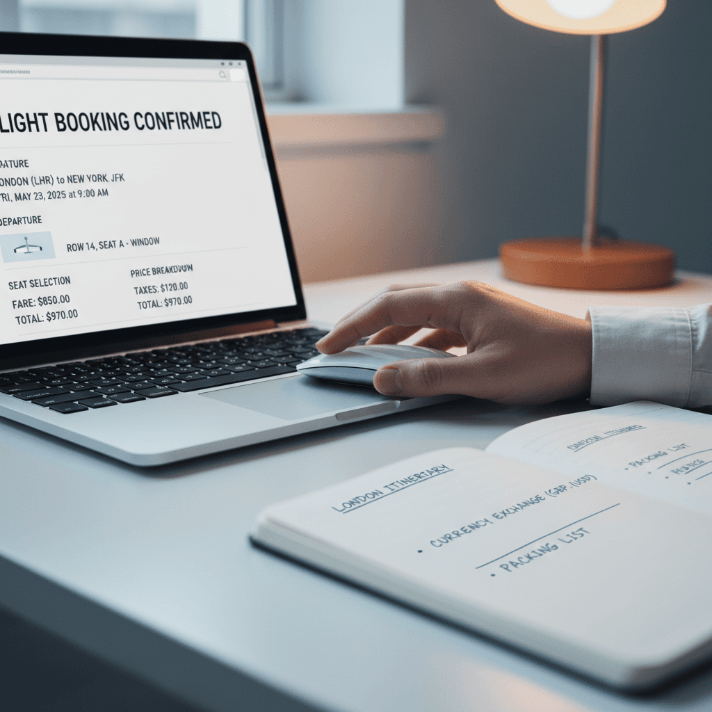 Easy online booking interface